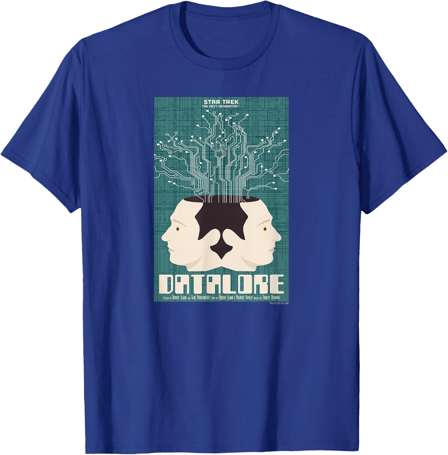 Star Trek: The Next Generation Juan Ortiz Datalore T-Shirt - T-Shirt | Royal