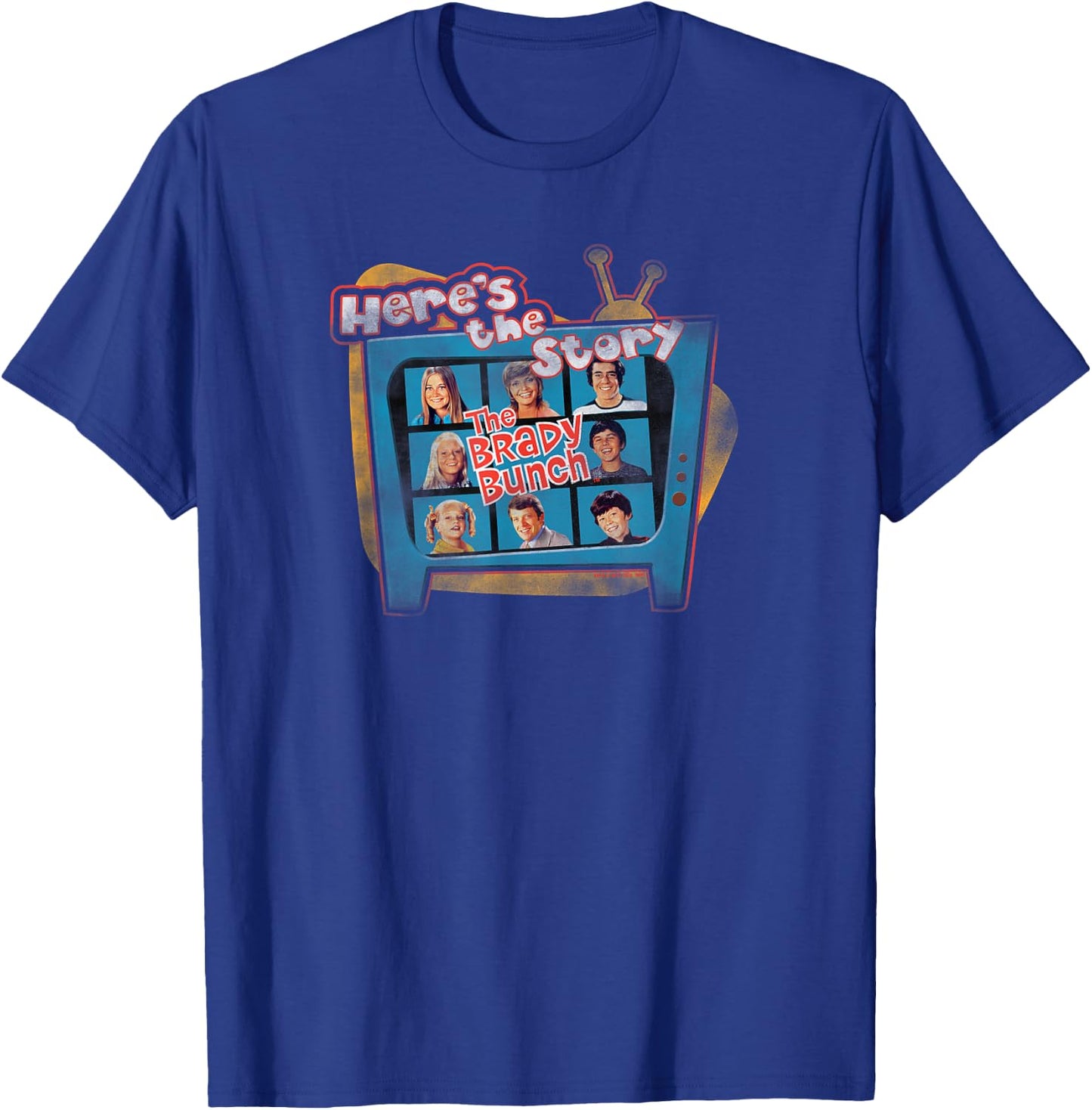 Brady Bunch Here's The Story T-Shirt - T-Shirt | Royal