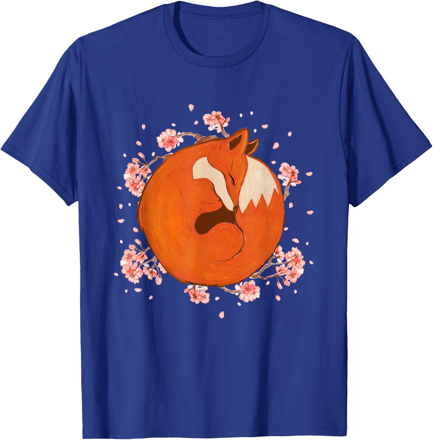 Sleeping Fox - Zookeeper Wildlife Animal Lover T-Shirt - T-Shirt | Royal