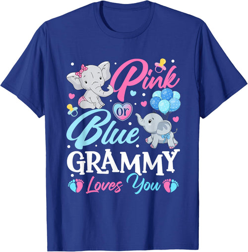 Elephant Blue Pink Grammy Loves You Pregnancy Reveal