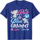 Elephant Blue Pink Grammy Loves You Pregnancy Reveal T-Shirt - T-Shirt | Royal
