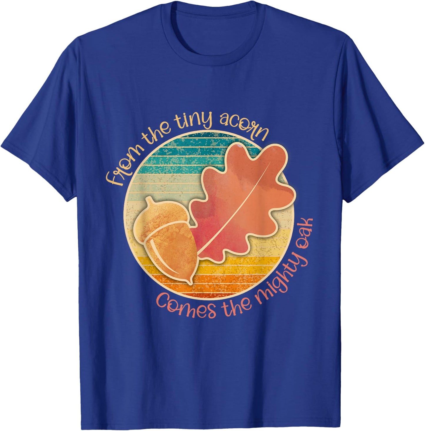 Acorn and Oak Leaf for Nature Lovers T-Shirt - T-Shirt | Royal