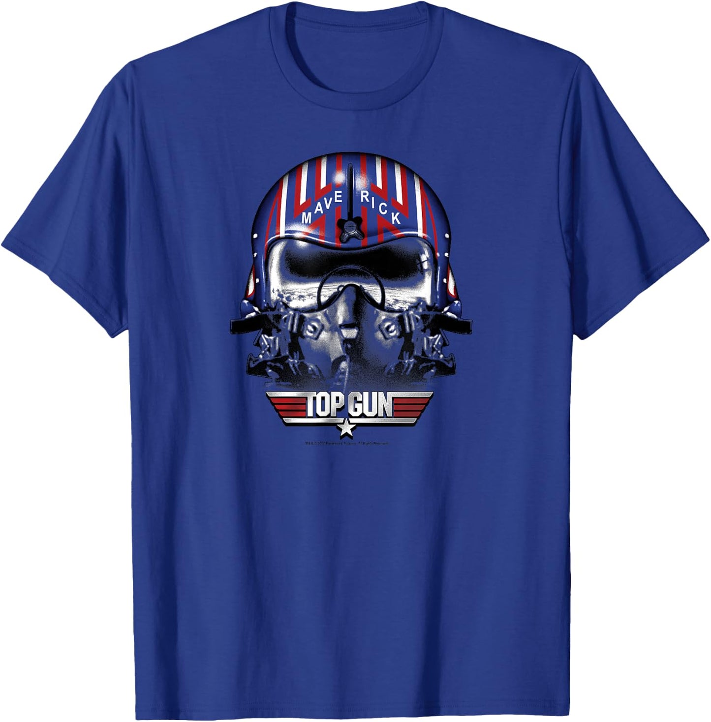 Top Gun Maverick Helmet T-Shirt - T-Shirt | Royal