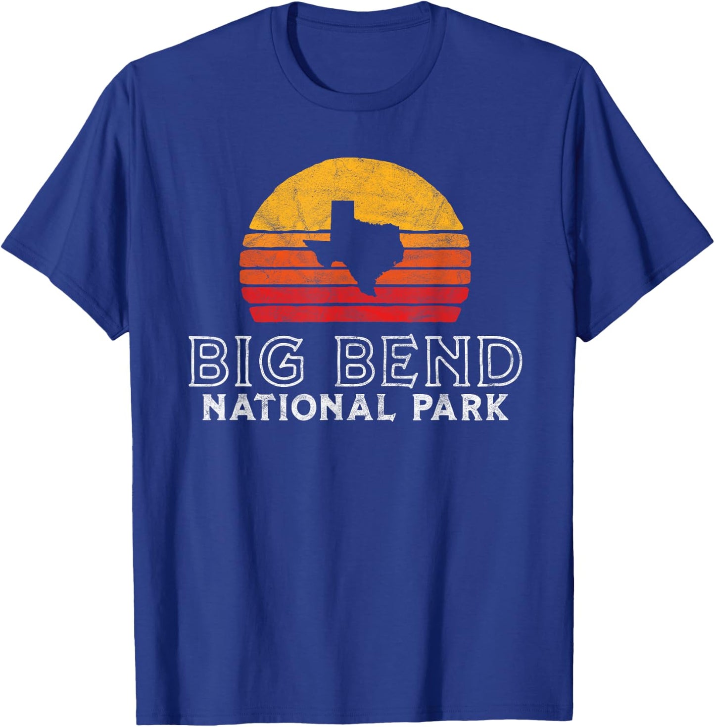 Vintage Big Bend National Park Retro Texas Sun T-Shirt - T-Shirt | Royal