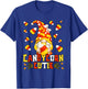 Cute Candy Corn Cutie For Kids & Halloween Candycorn Gnome T-Shirt - T-Shirt | Royal