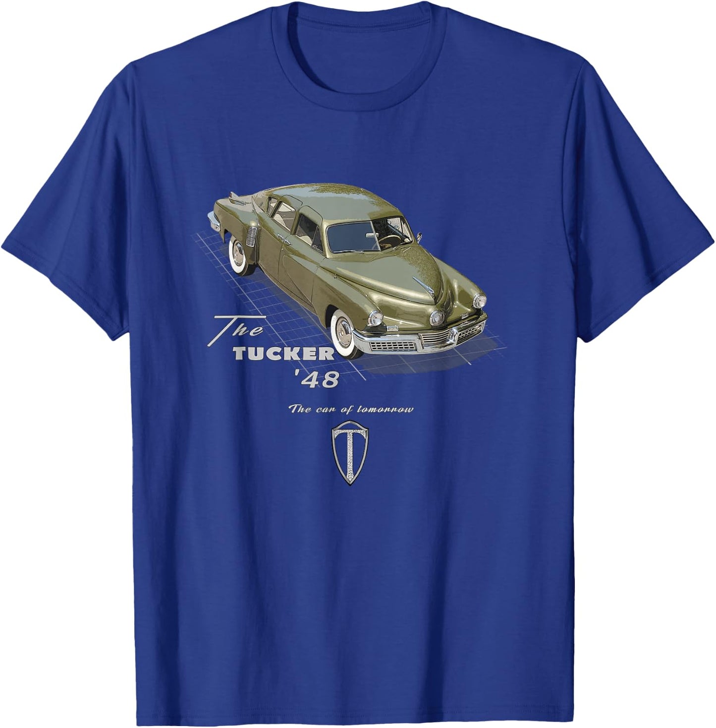 Tucker 48 American Classic Car Legend T-Shirt - T-Shirt | Royal
