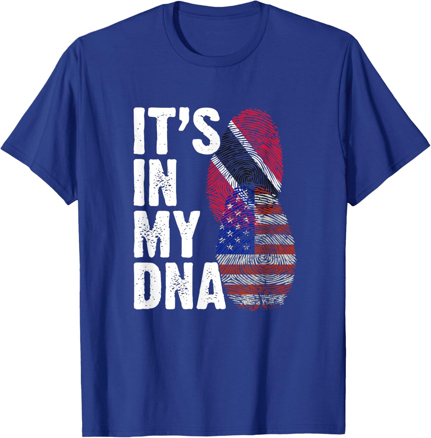 Trini American Flag Trinidadian Country Tobago Trinidad T-Shirt - T-Shirt | Royal