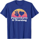 Peace Love and Nursing Nurse T-Shirt - T-Shirt | Royal