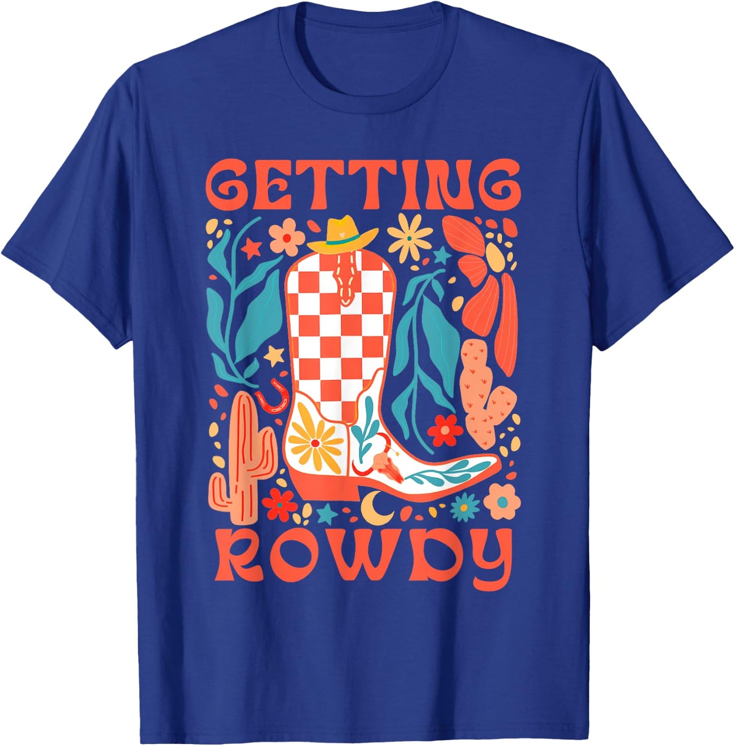 Bride & Bridesmaid Howdy Getting Rowdy Bachelorette Party T-Shirt - T-Shirt | Royal