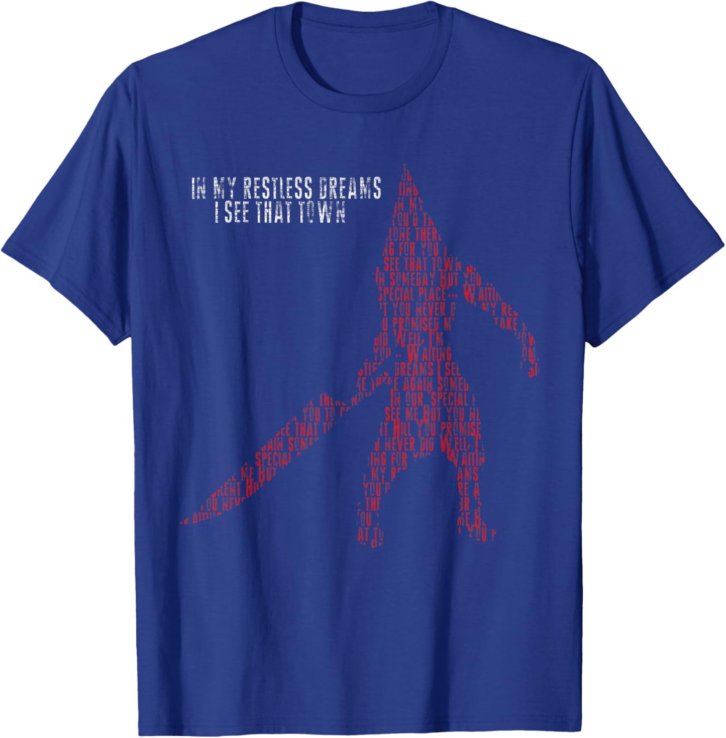 IN MY RESTLESS DREAMS I SEE THAT TOWN Pyramid Head Monster T-Shirt - T-Shirt | Royal