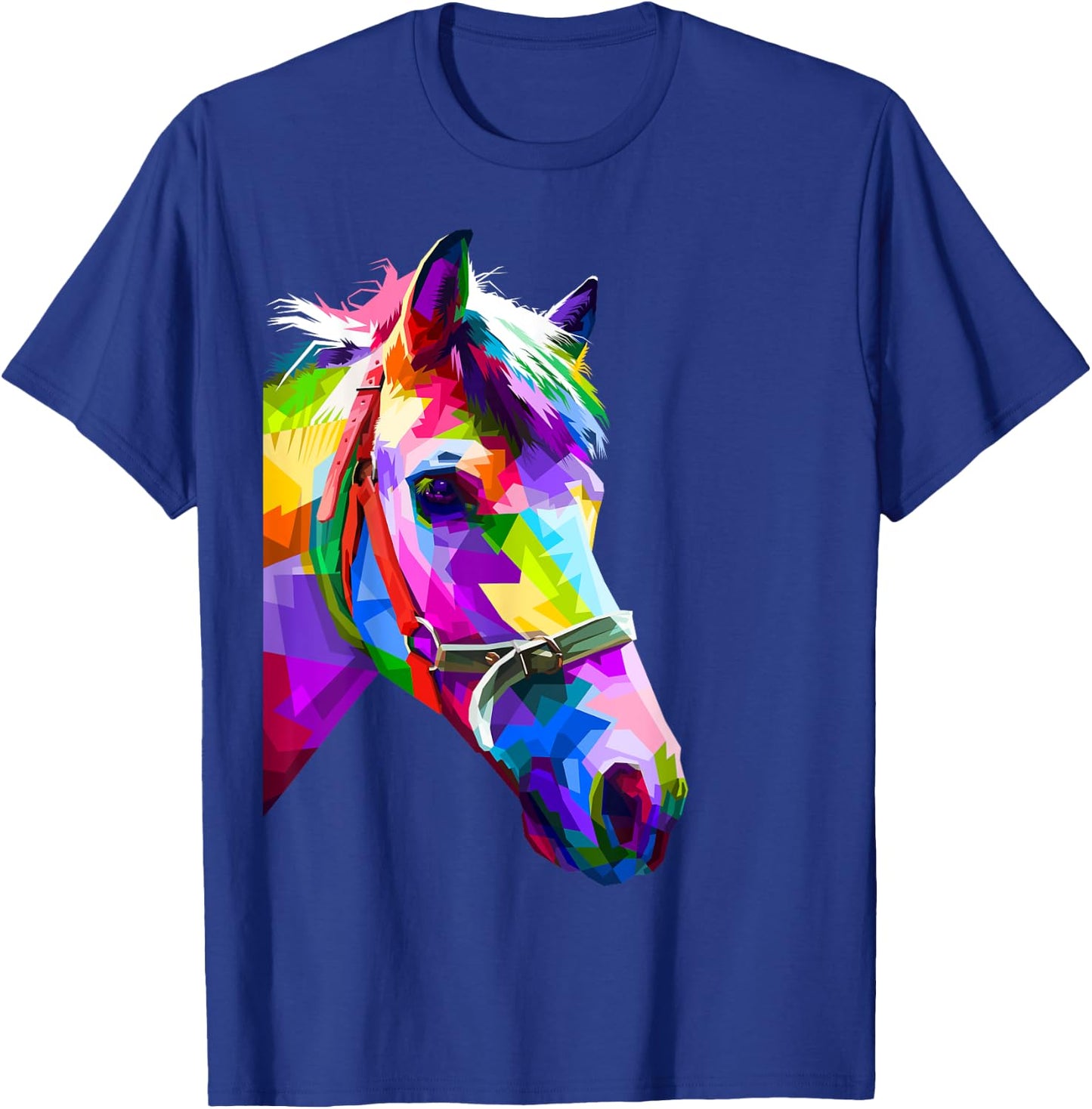 Colorful pop art horse portrait | Funny Horses T-Shirt - T-Shirt | Royal
