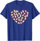 Golden Retriever Valentine Hearts Dog Lovers Valentines Day Men Women T-Shirt - T-Shirt | Royal