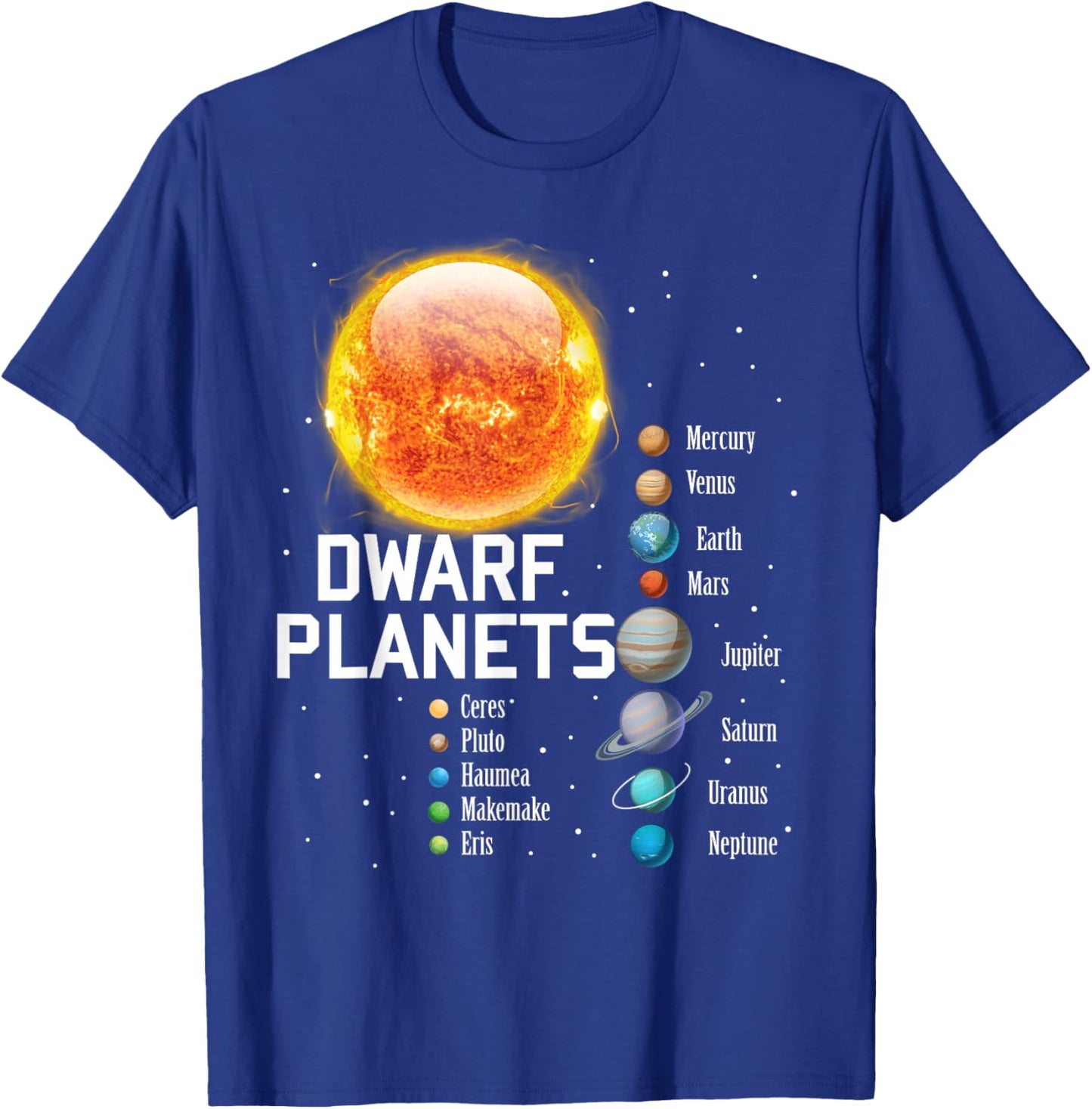Solar System Planets Outer Space Astronaut Lover Kids Gift T-Shirt - T-Shirt | Royal