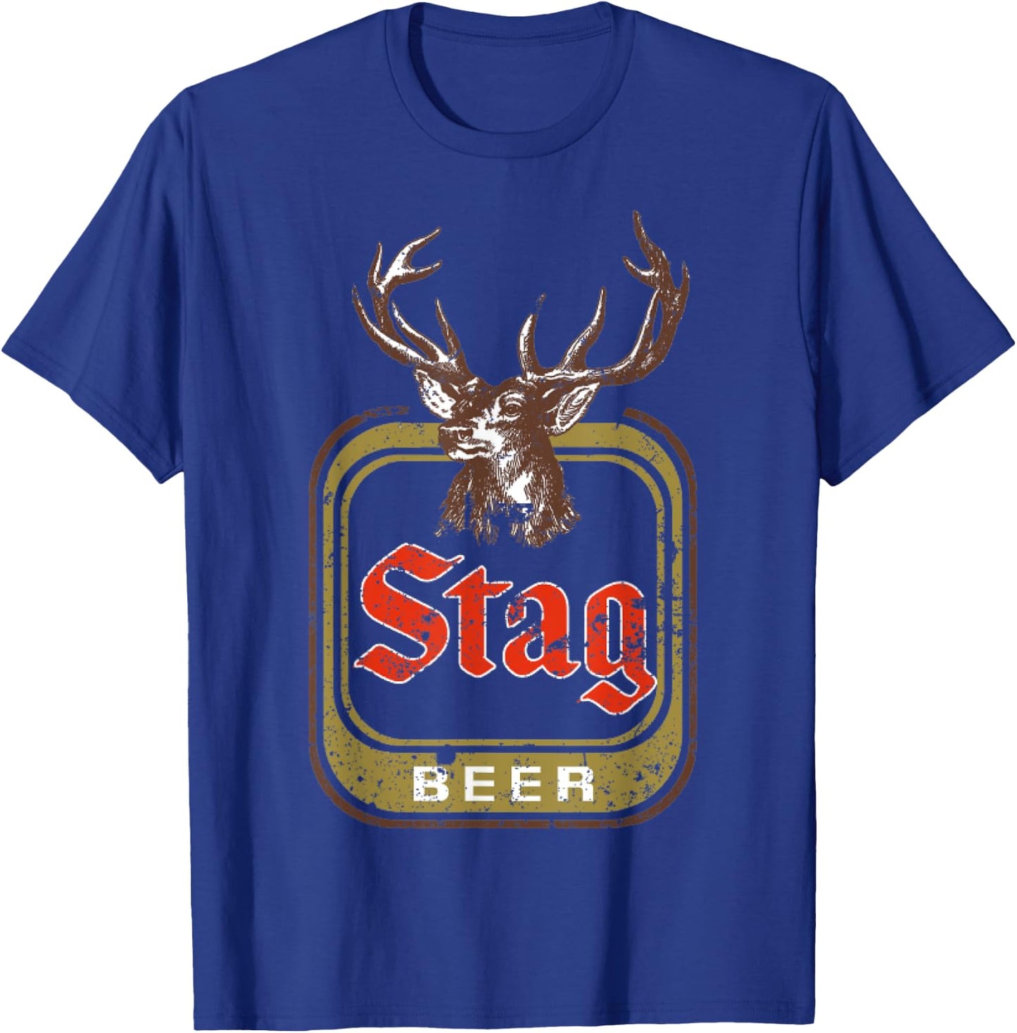 Vintage Stag Beer T-Shirt - T-Shirt | Royal