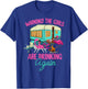 Warning The Girls Are Drinking Again Flamingo Funny T-Shirt - T-Shirt | Royal