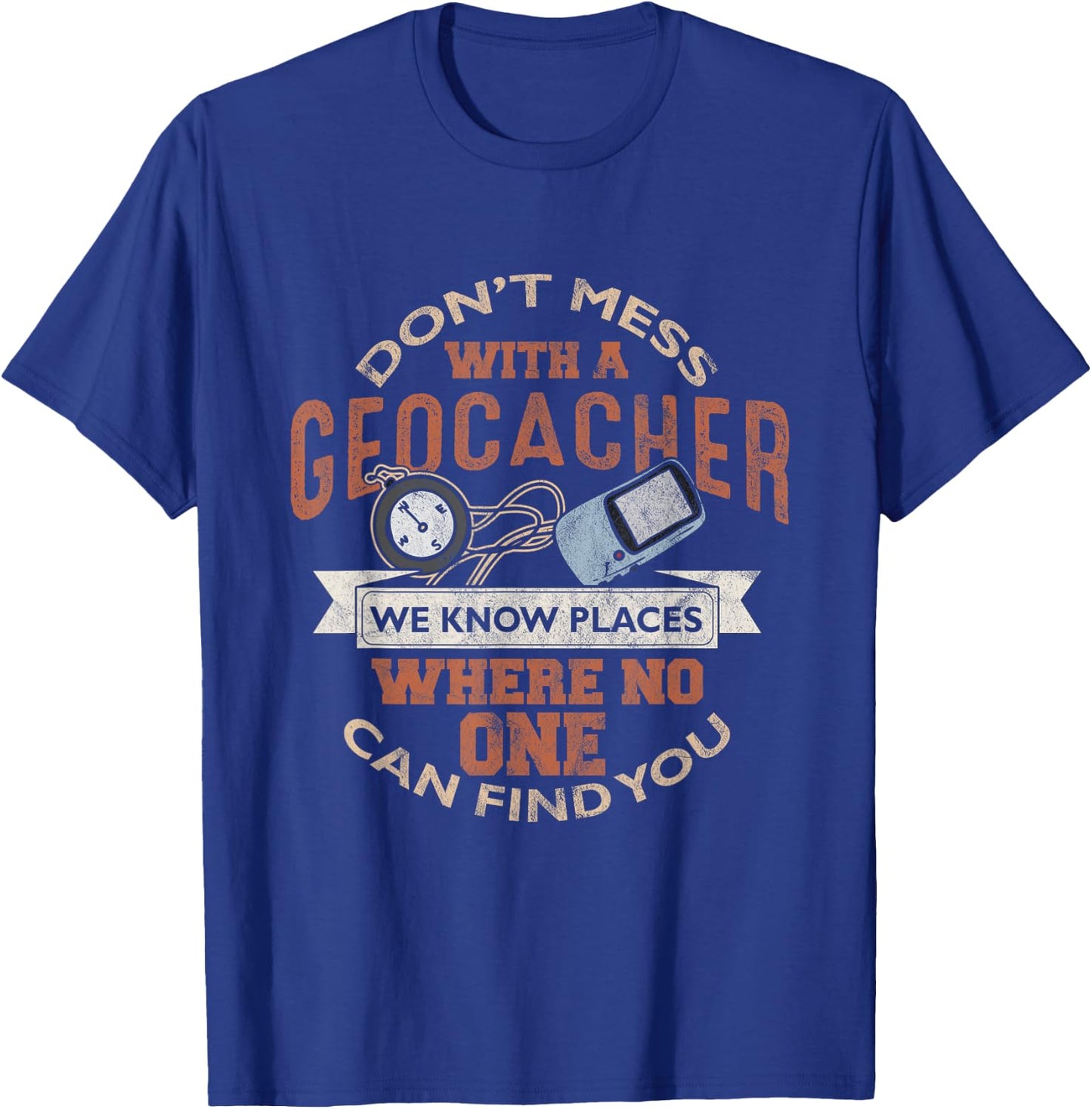 Geocache Geocaching Treasure Hunt Boys Men T-Shirt - T-Shirt | Royal