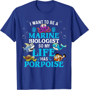 Future Marine Biology Gift Kids Teens Cool Science Biologist T-Shirt - T-Shirt | Royal