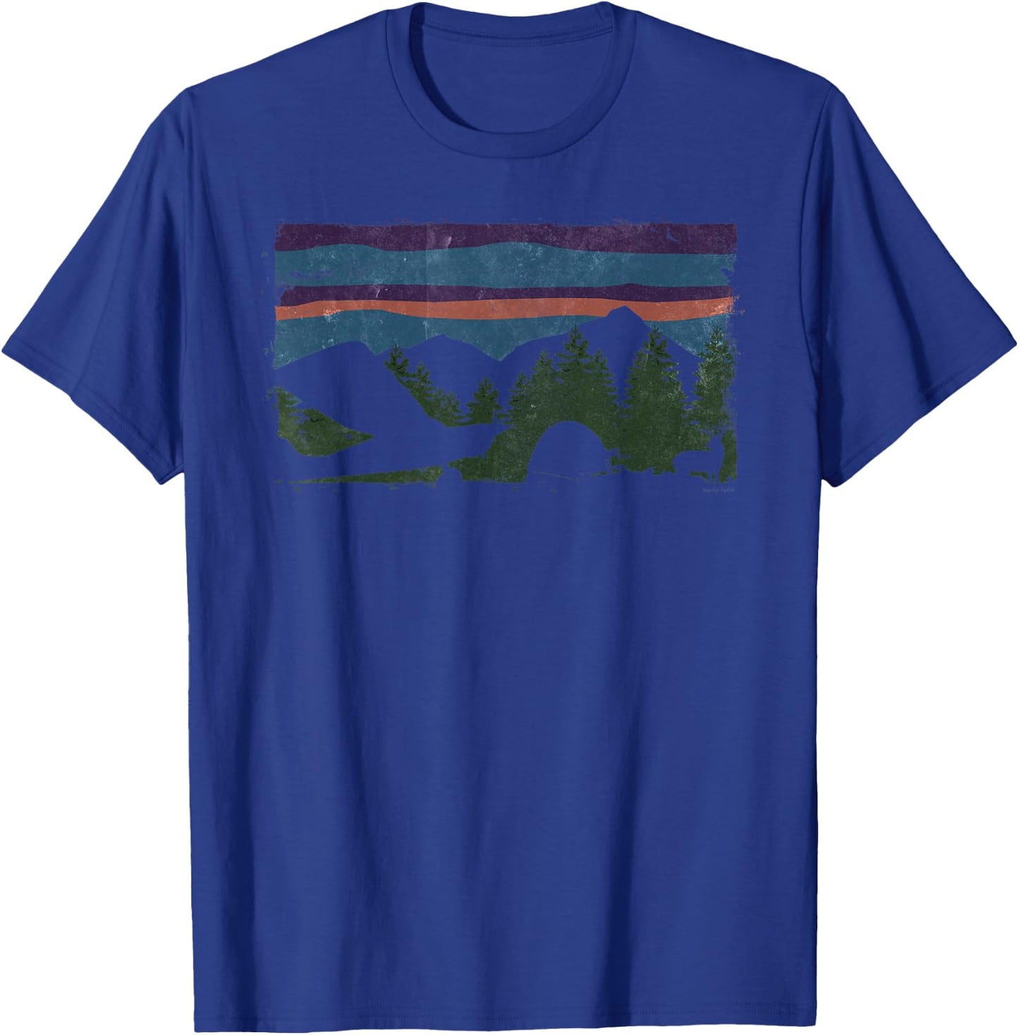 Airplane Camping Taildragger aircraft general aviation T-Shirt - T-Shirt | Royal