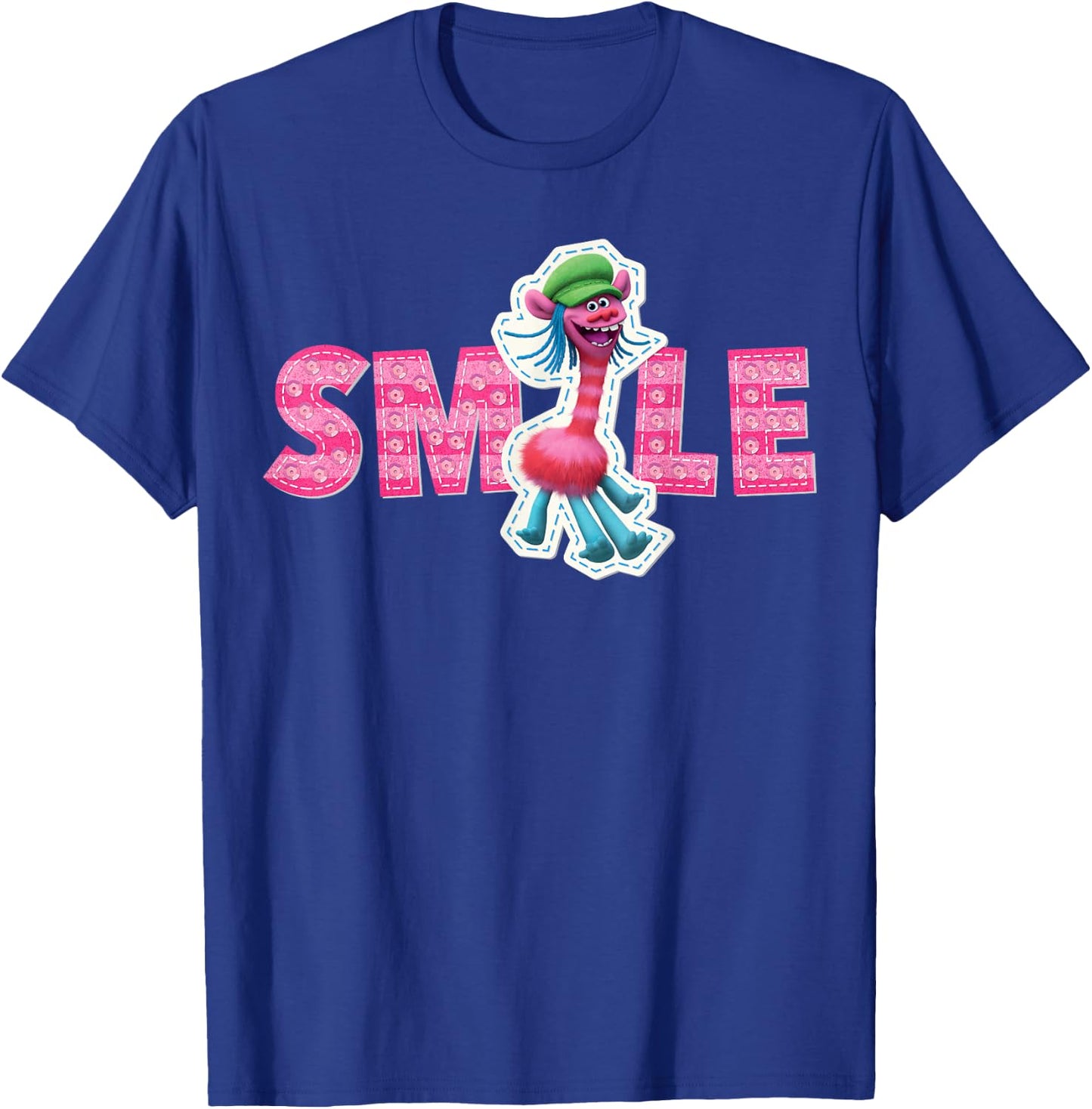 DreamWorks Trolls Cooper SMILE T-Shirt - T-Shirt | Royal