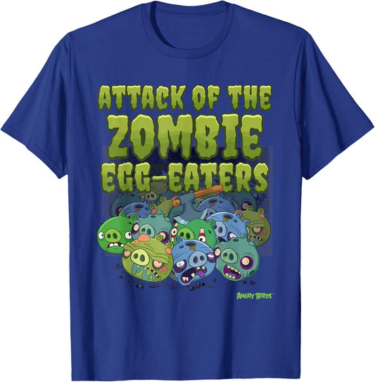 Angry Birds Halloween Pig Zombie Official Merchandise T-Shirt - T-Shirt | Royal