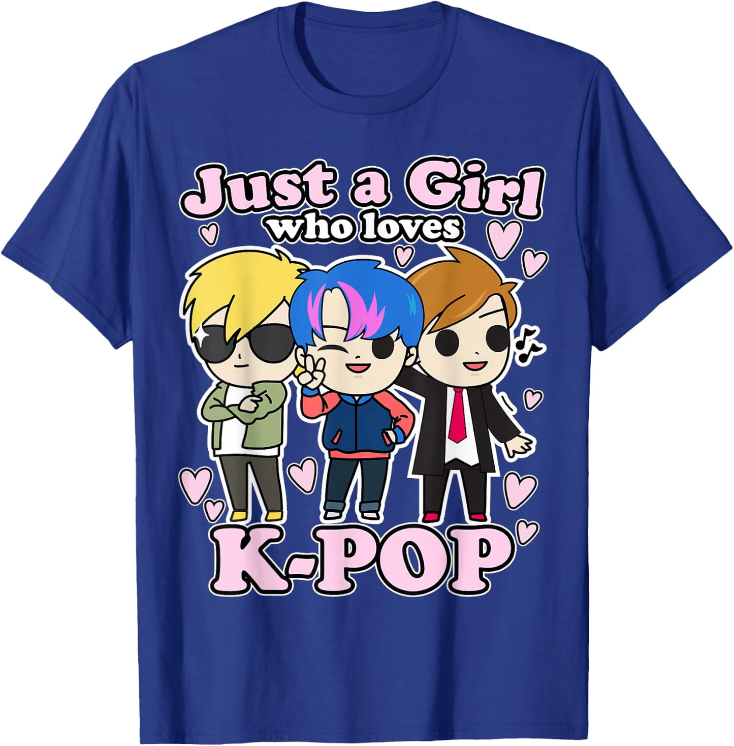 K-Pop Just A Girl Who Loves K-Pop Korean Pop Band T-Shirt - T-Shirt | Royal