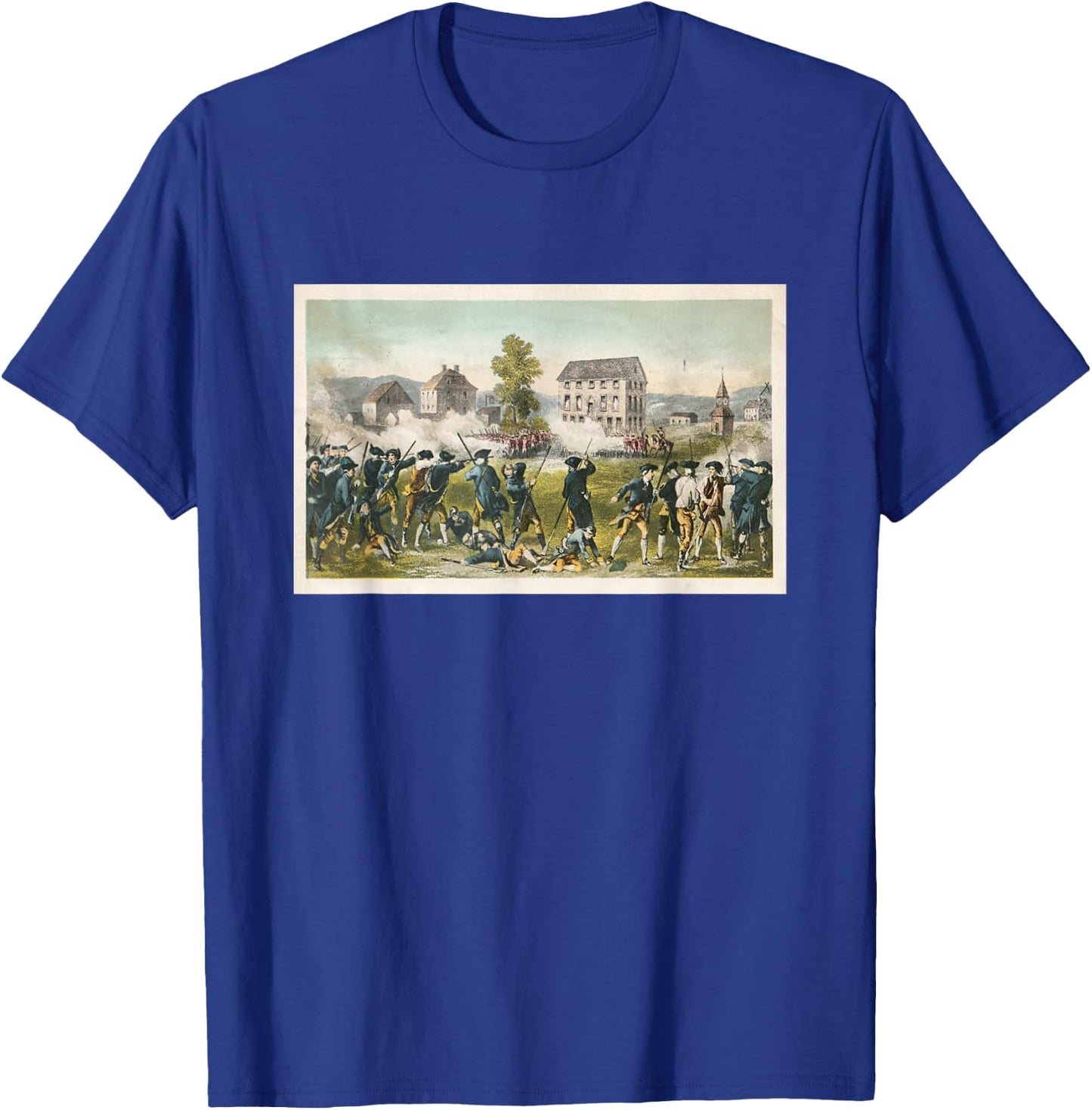 Battle of Lexington Massachusetts - American Revolution T-Shirt - T-Shirt | Royal