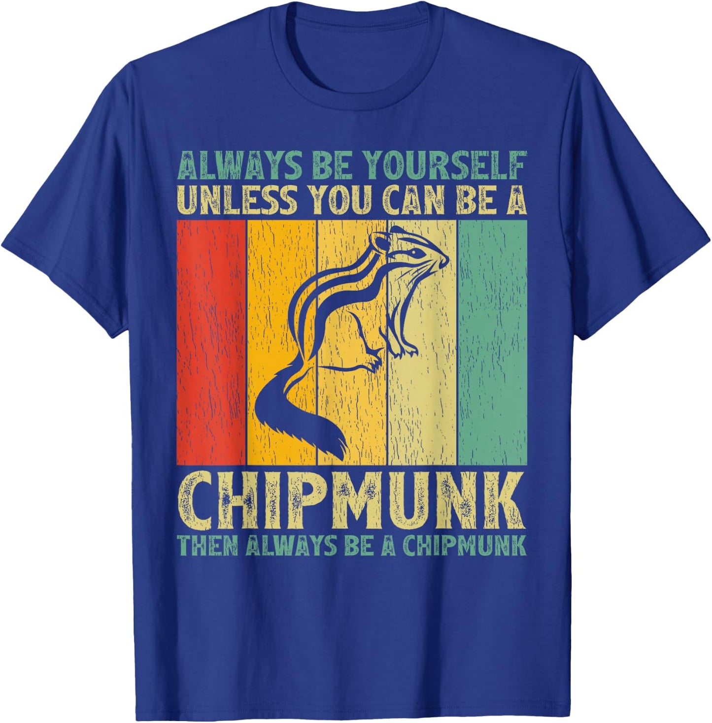 Cute Chipmunk Animal Lover Vintage Retro Chipmunk T-Shirt - T-Shirt | Royal