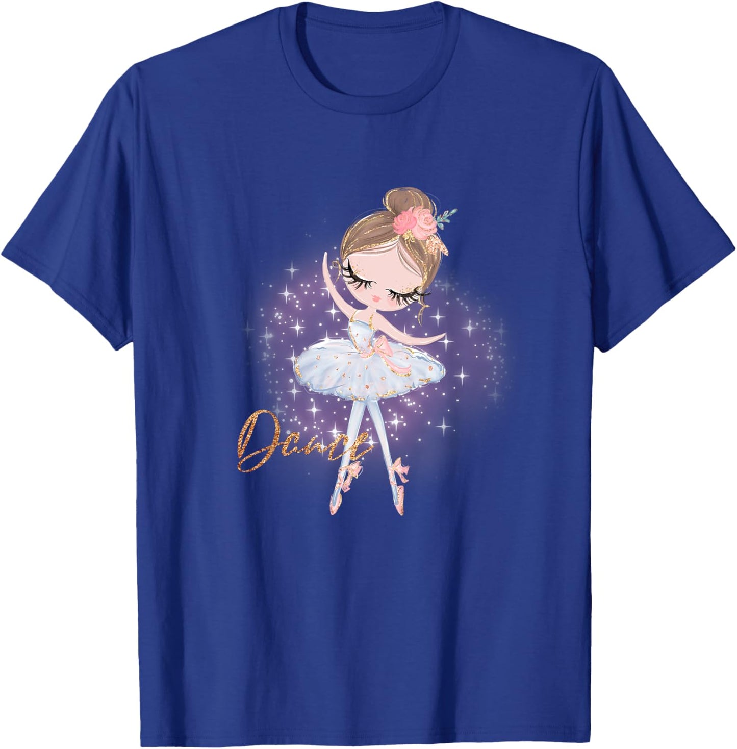 Kids Girls Ballerina Shirt T-Shirt - T-Shirt | Royal