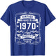 Vintage 1970 55 Years Old Gifts 55yr 55th Birthday T-Shirt - T-Shirt | Royal