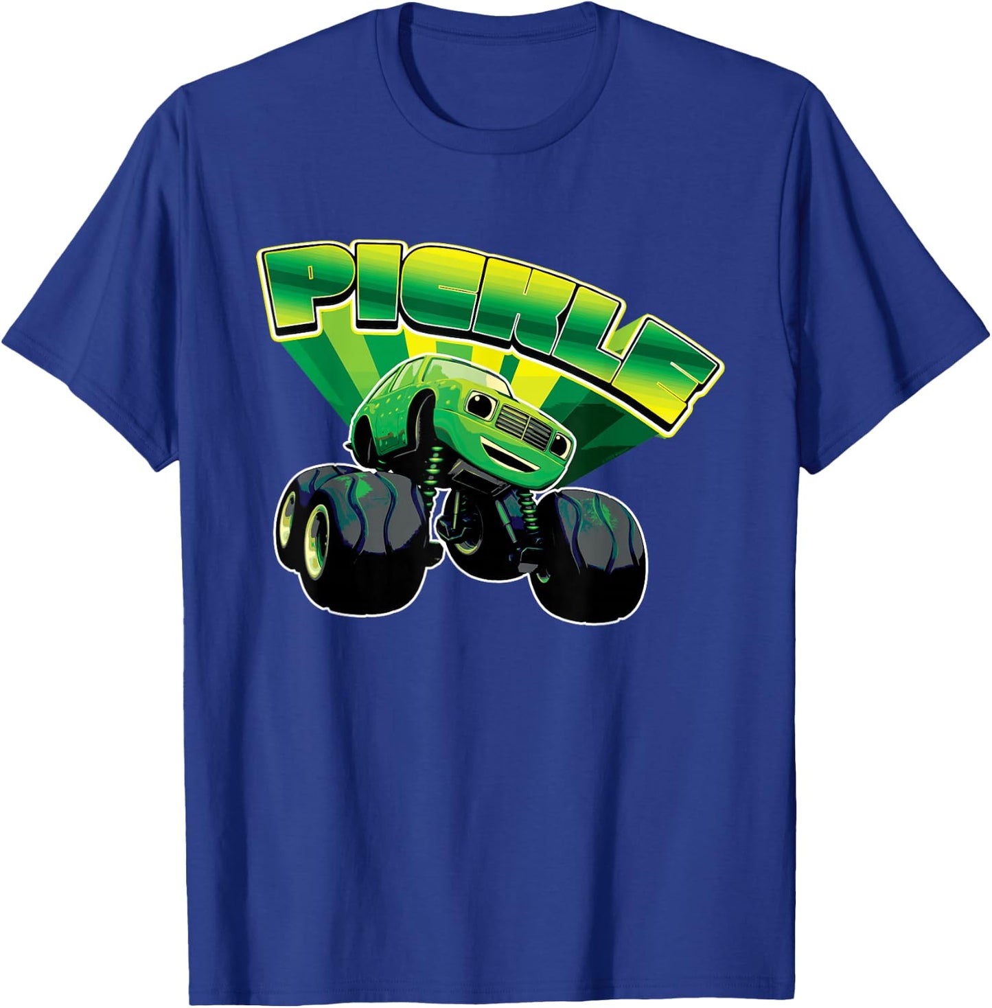 Blaze and The Monster Machines Pickle Badge T-Shirt - T-Shirt | Royal