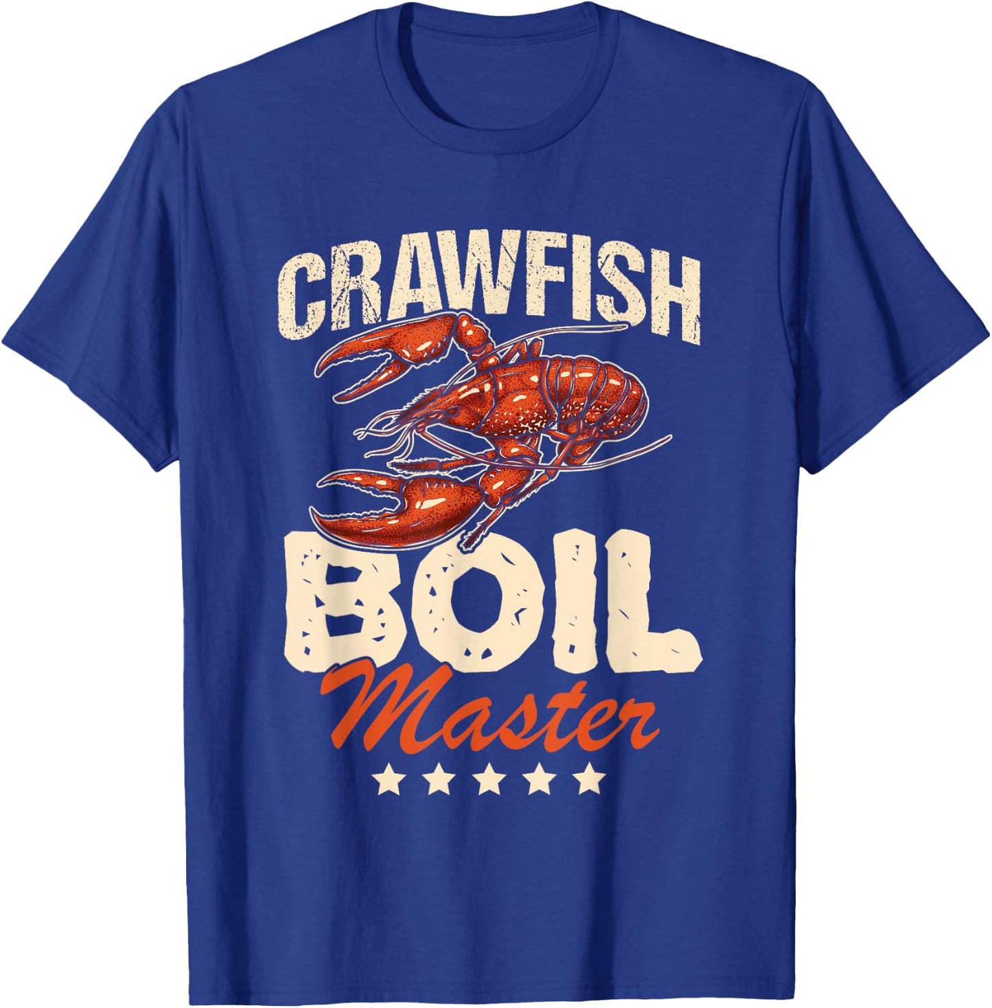 Crawfish Boil Master Vintage Funny Gift T-Shirt - T-Shirt | Royal
