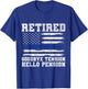 Retired Policeman Funny Sheriff Retirement Gift Police T-Shirt - T-Shirt | Royal