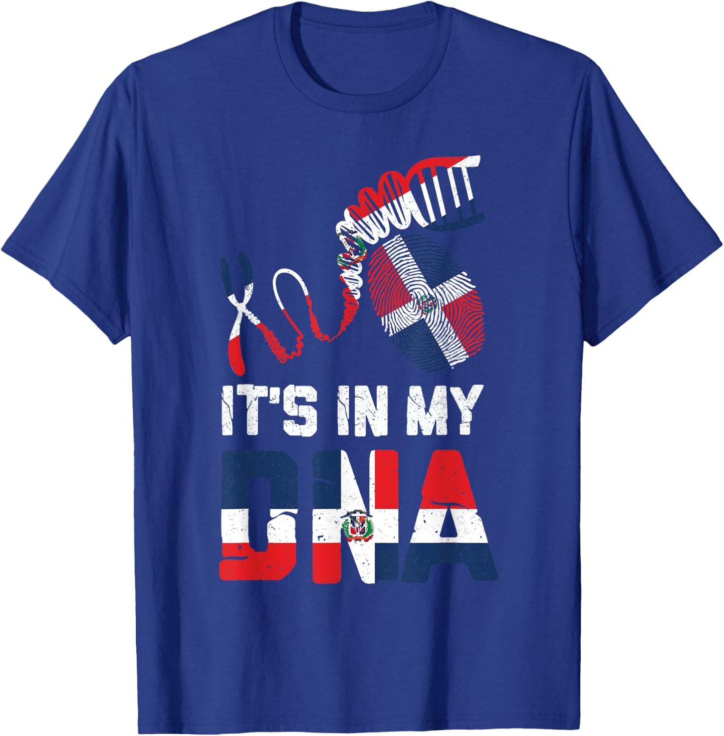 IT'S IN MY DNA Dominican Republic Flag Pride T-Shirt - T-Shirt | Royal