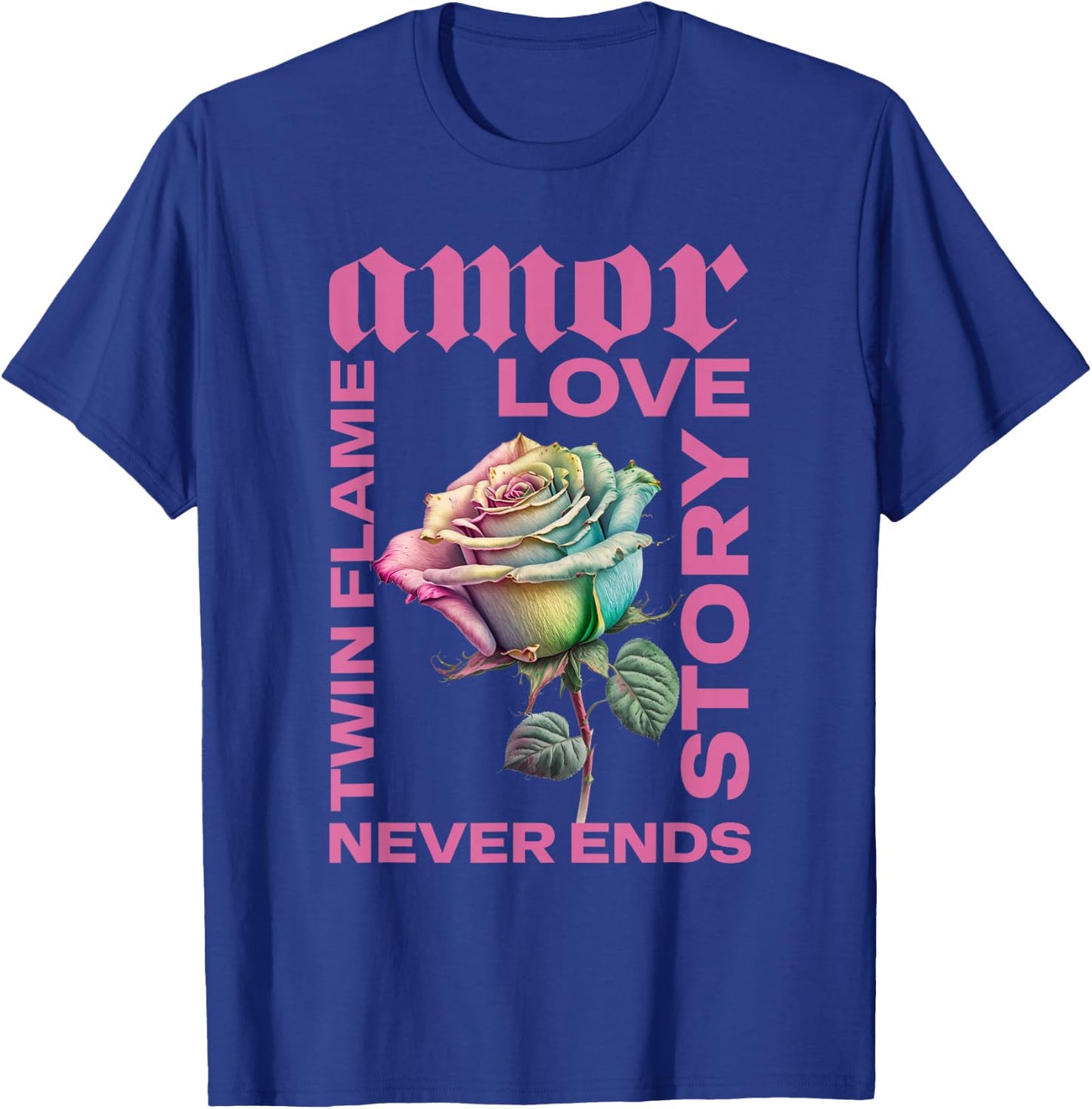 Twin Flame Connection Graphic T-Shirt - T-Shirt | Royal
