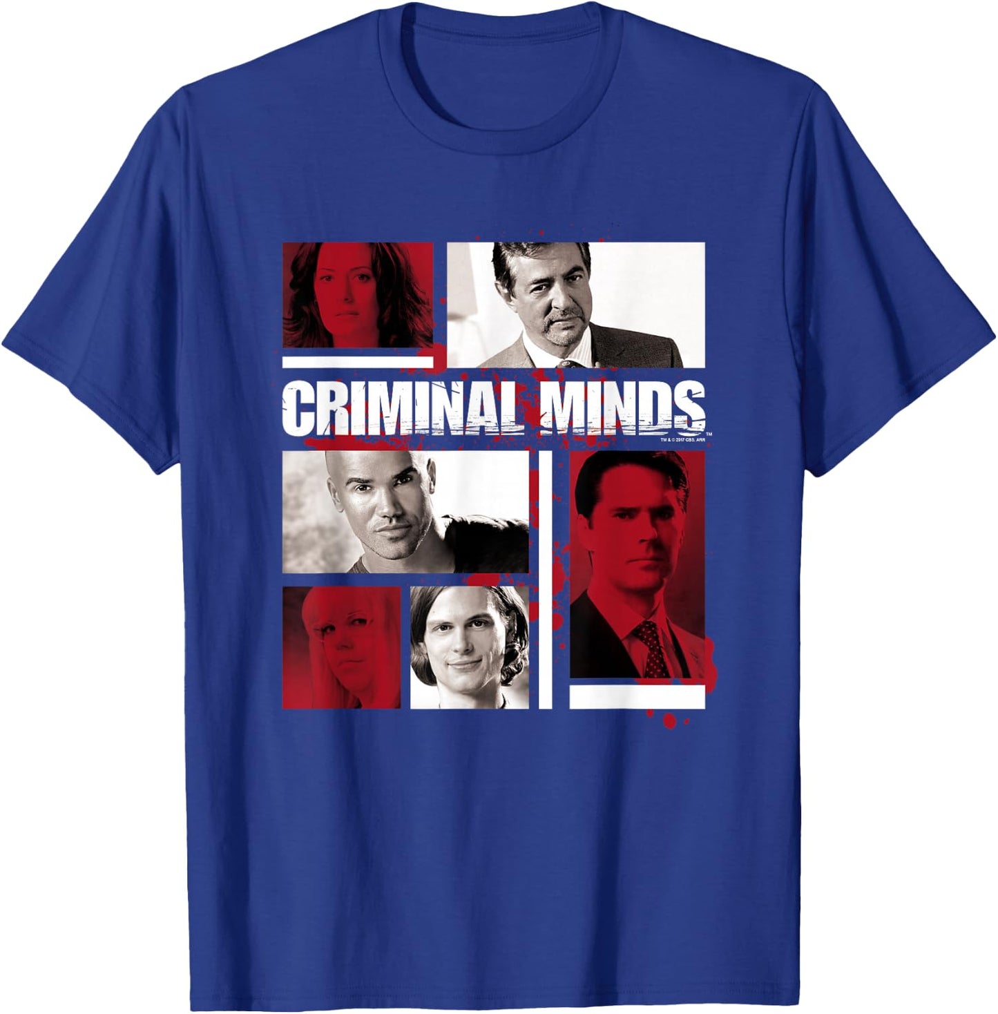 Criminal Minds Character Boxes T-Shirt - T-Shirt | Royal