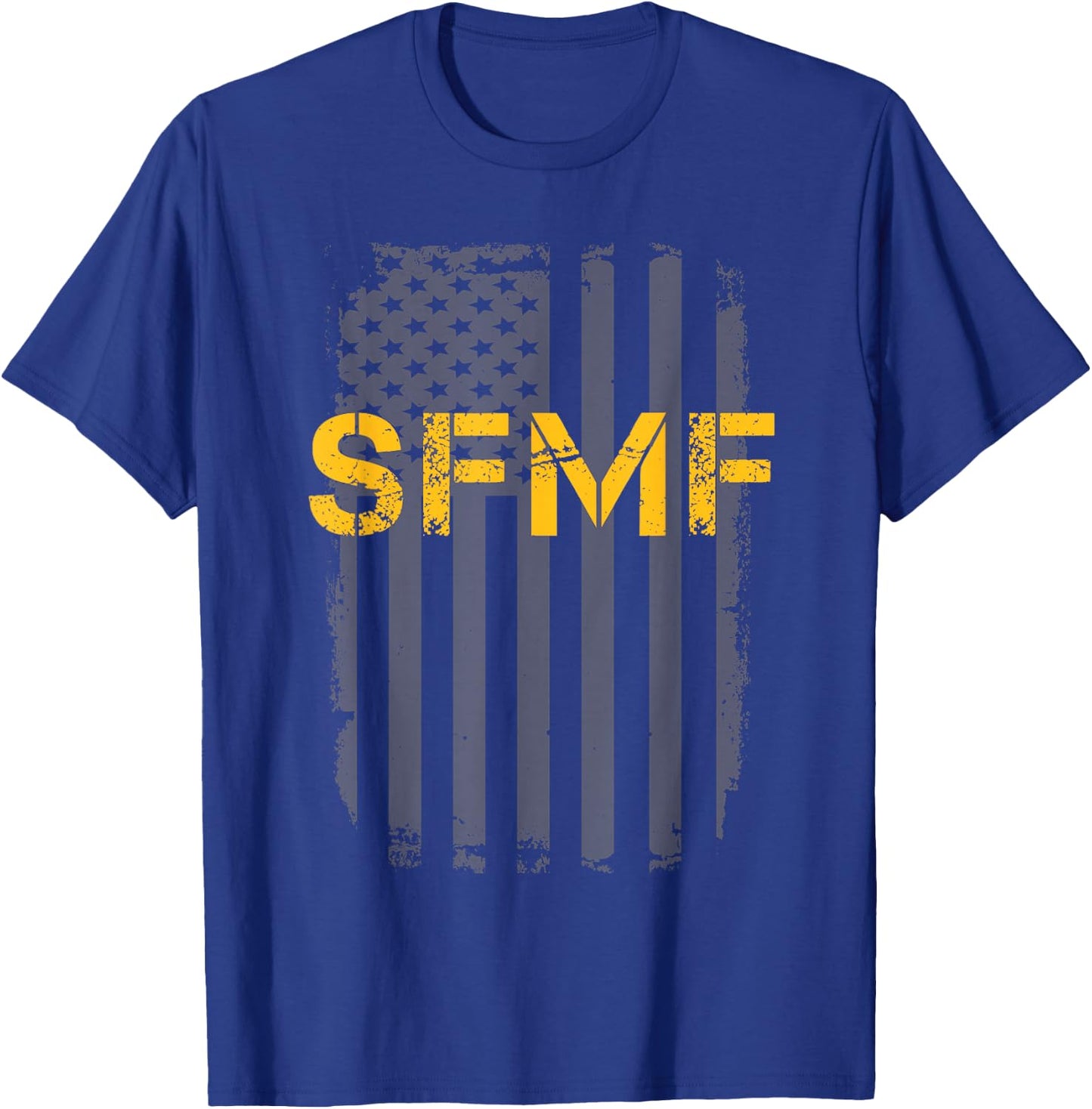 Military Slang SFMF Always Flexible Gold Flag T-Shirt - T-Shirt | Royal
