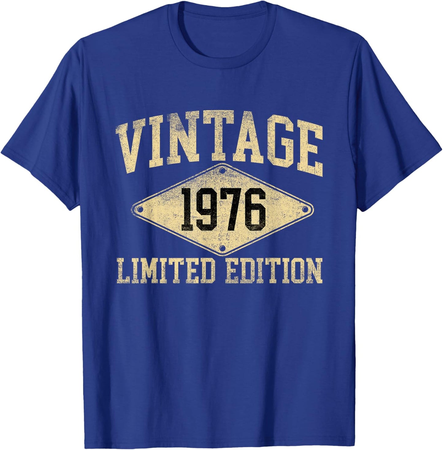 Vintage 1976 Limited Edition Year Of Birth Birthday T-Shirt - T-Shirt | Royal