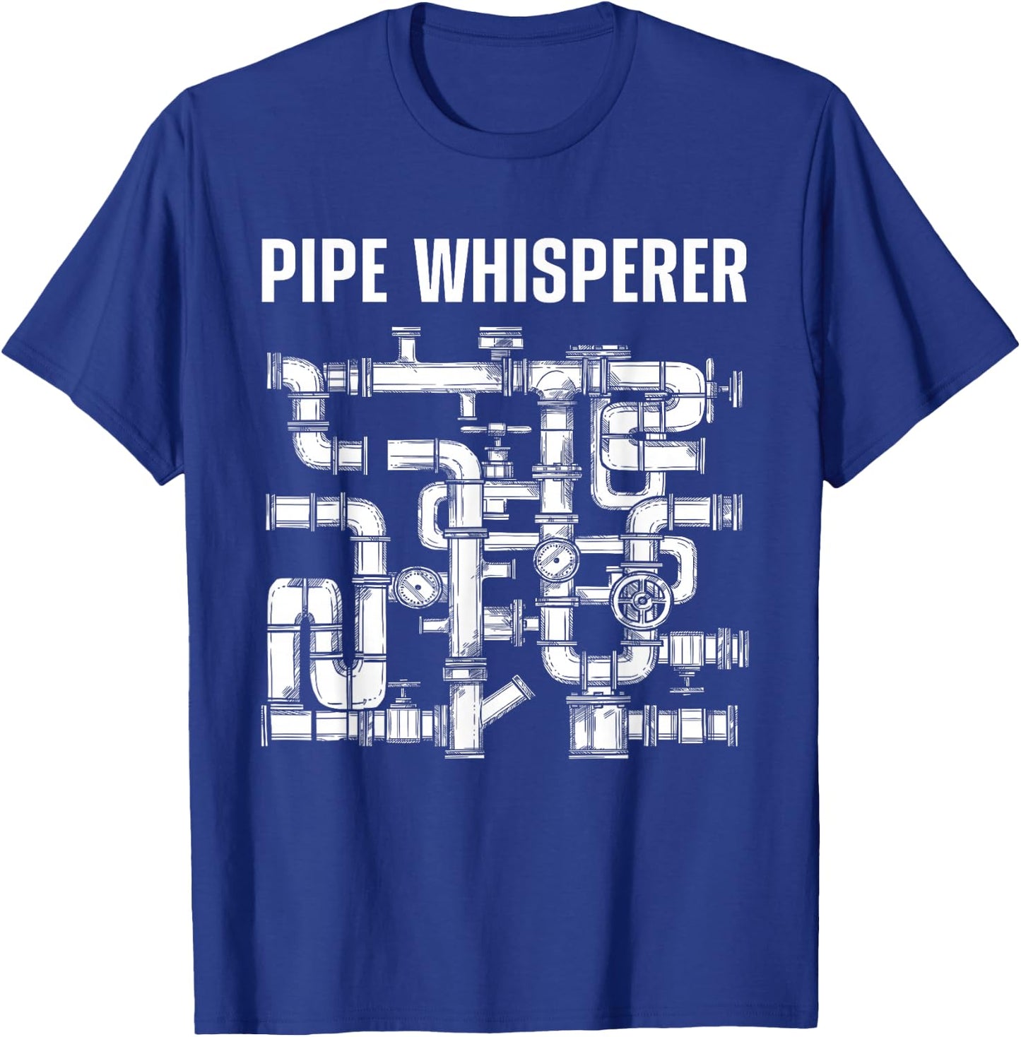Best Plumber Art Women Plumbing Gag Novelty Plumber T-Shirt - T-Shirt | Royal