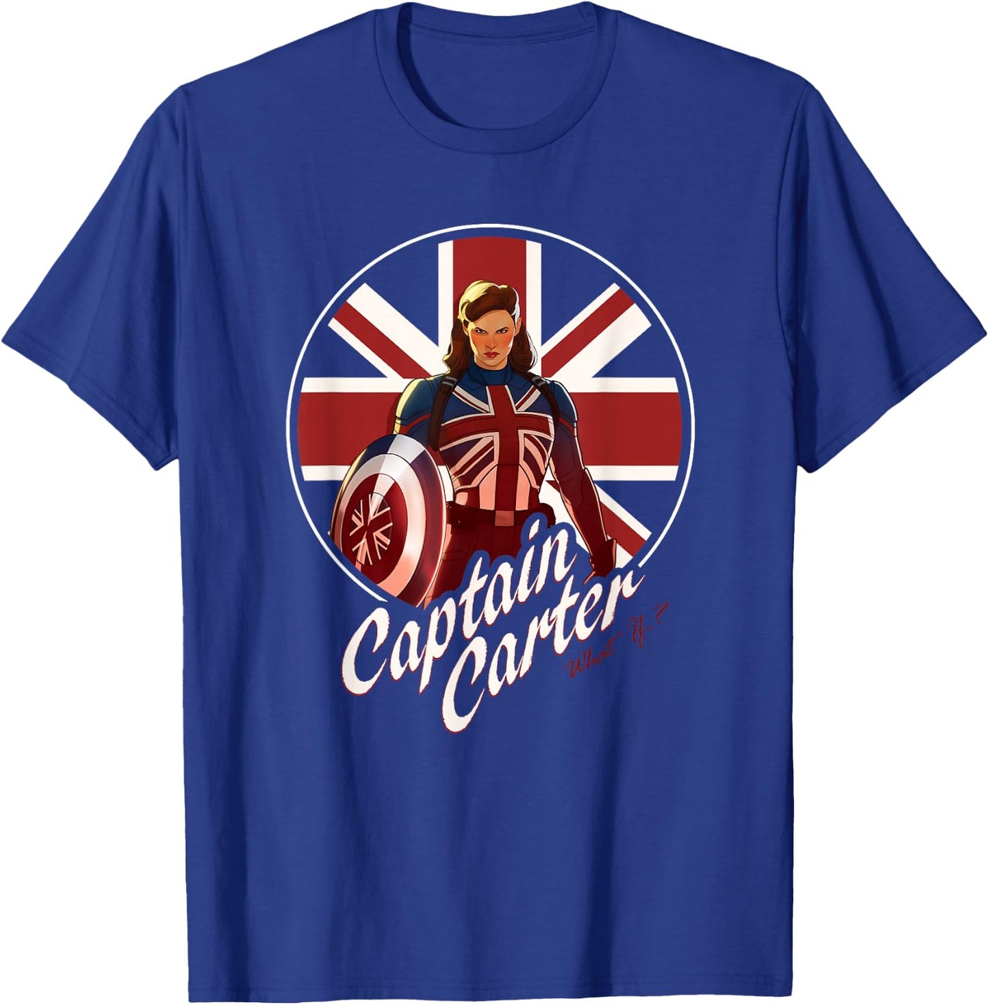Marvel WHAT IF…? Captain Carter Super Hero T-Shirt - T-Shirt | Royal