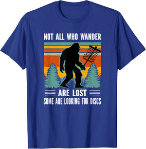 Sasquatch Yeti Frisbee Golf Ultimate Bigfoot Disc Golf T-Shirt - T-Shirt | Royal