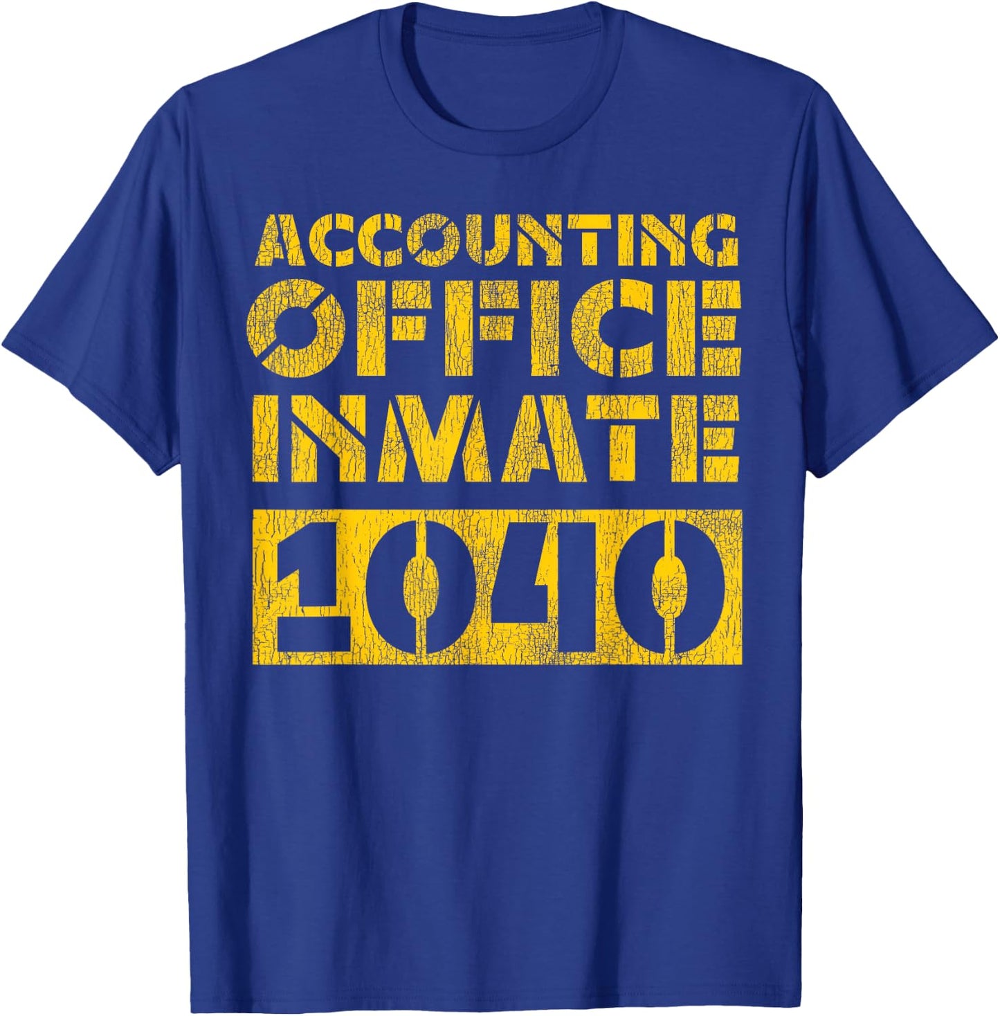 Accountant Bookkeeper Accounting Prison Jail Halloween T-Shirt - T-Shirt | Royal