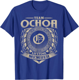 Team OCHOA Lifetime Member Vintage OCHOA Family T-Shirt - T-Shirt | Royal