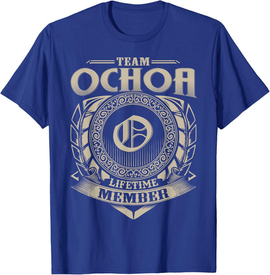 Team OCHOA Lifetime Member Vintage OCHOA Family T-Shirt - T-Shirt | Royal