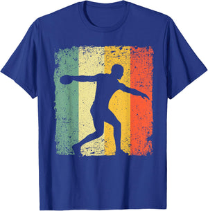 Funny Discuss Throwing Design Discuss Throw Track And Field T-Shirt - T-Shirt | Royal