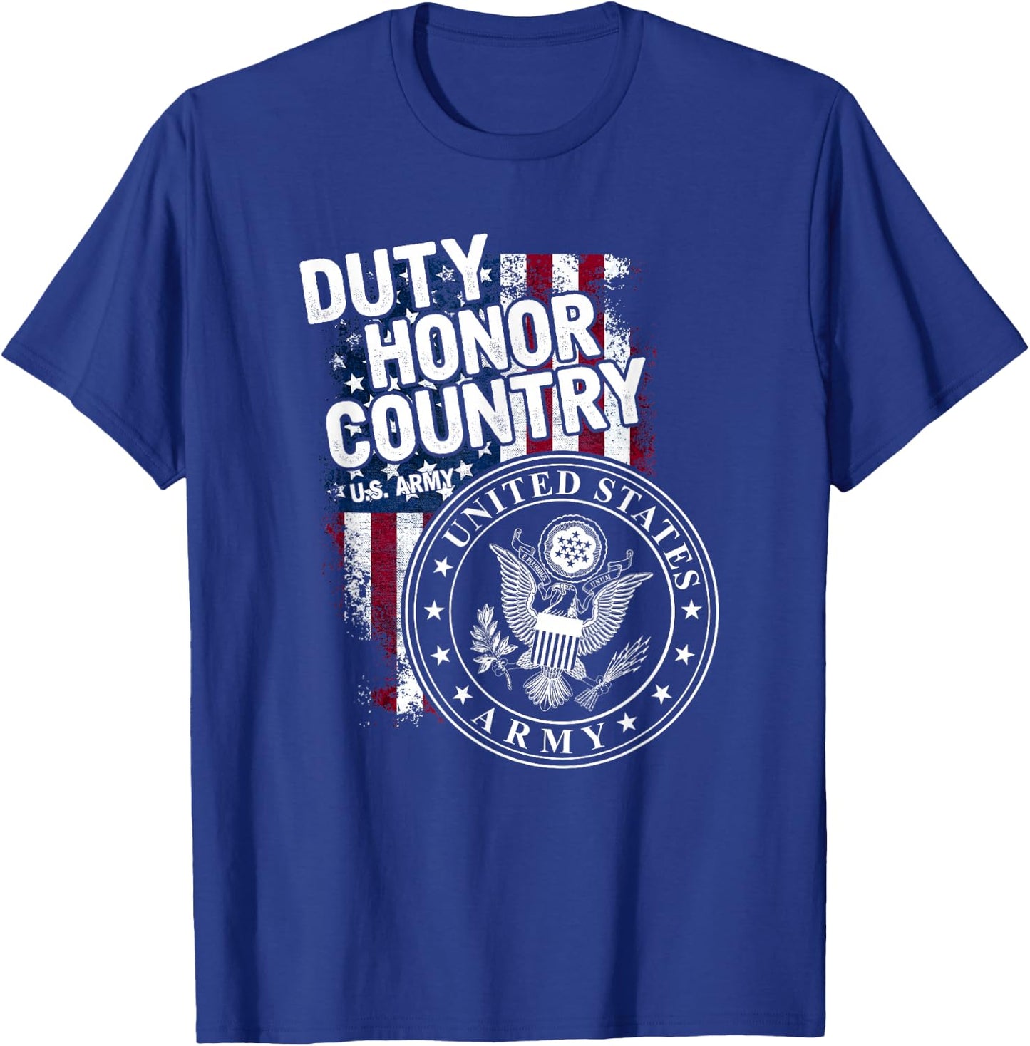 Duty Honor Country U.s. Army T-Shirt - T-Shirt | Royal