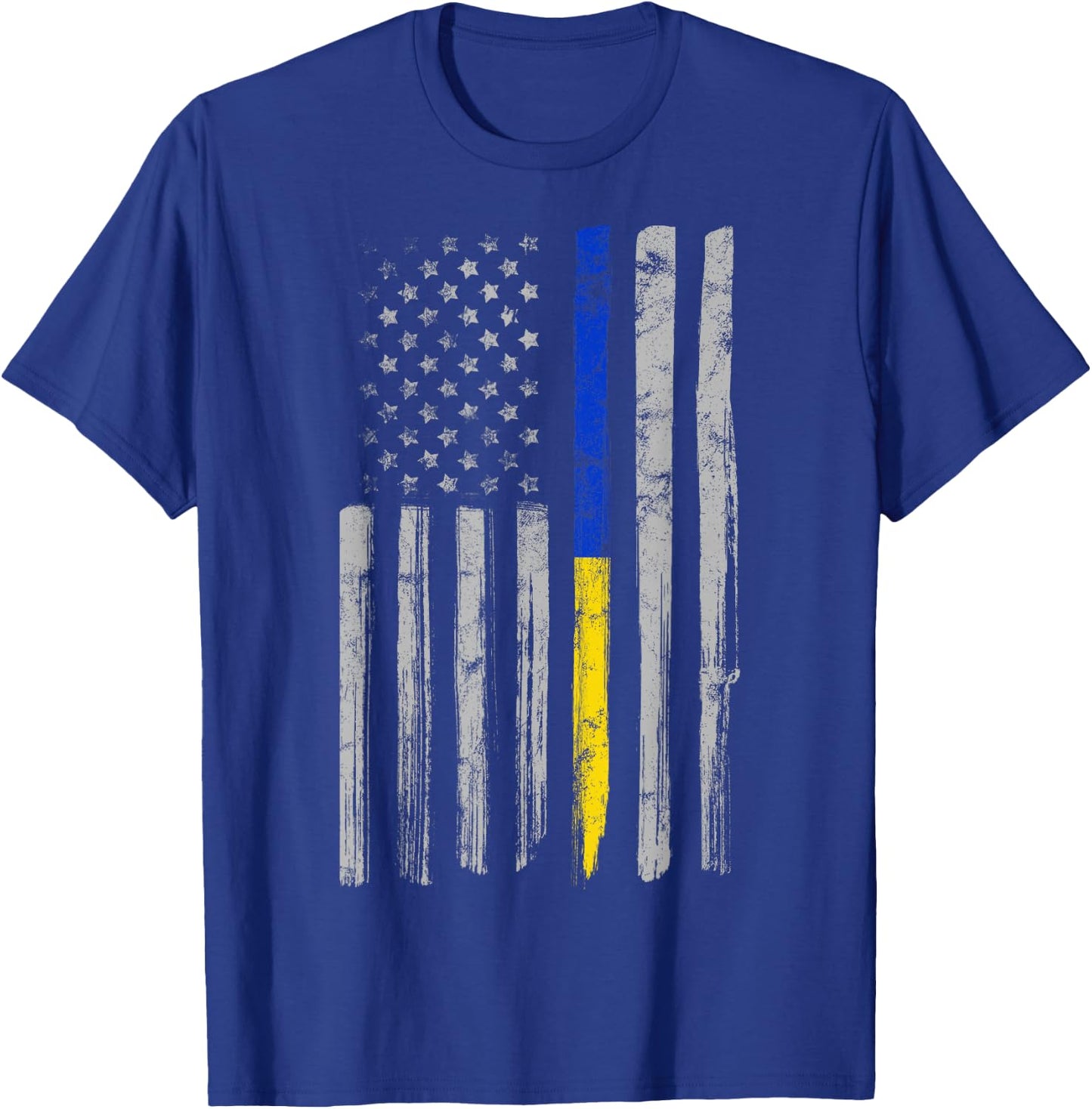 Gold Blue Line 911 Police Dispatcher First Responder T-Shirt - T-Shirt | Royal