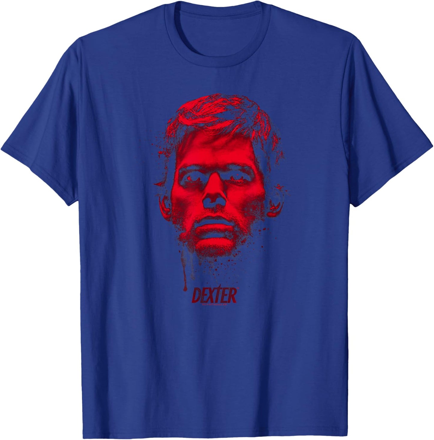 Dexter Bloody Face T-Shirt - T-Shirt | Royal