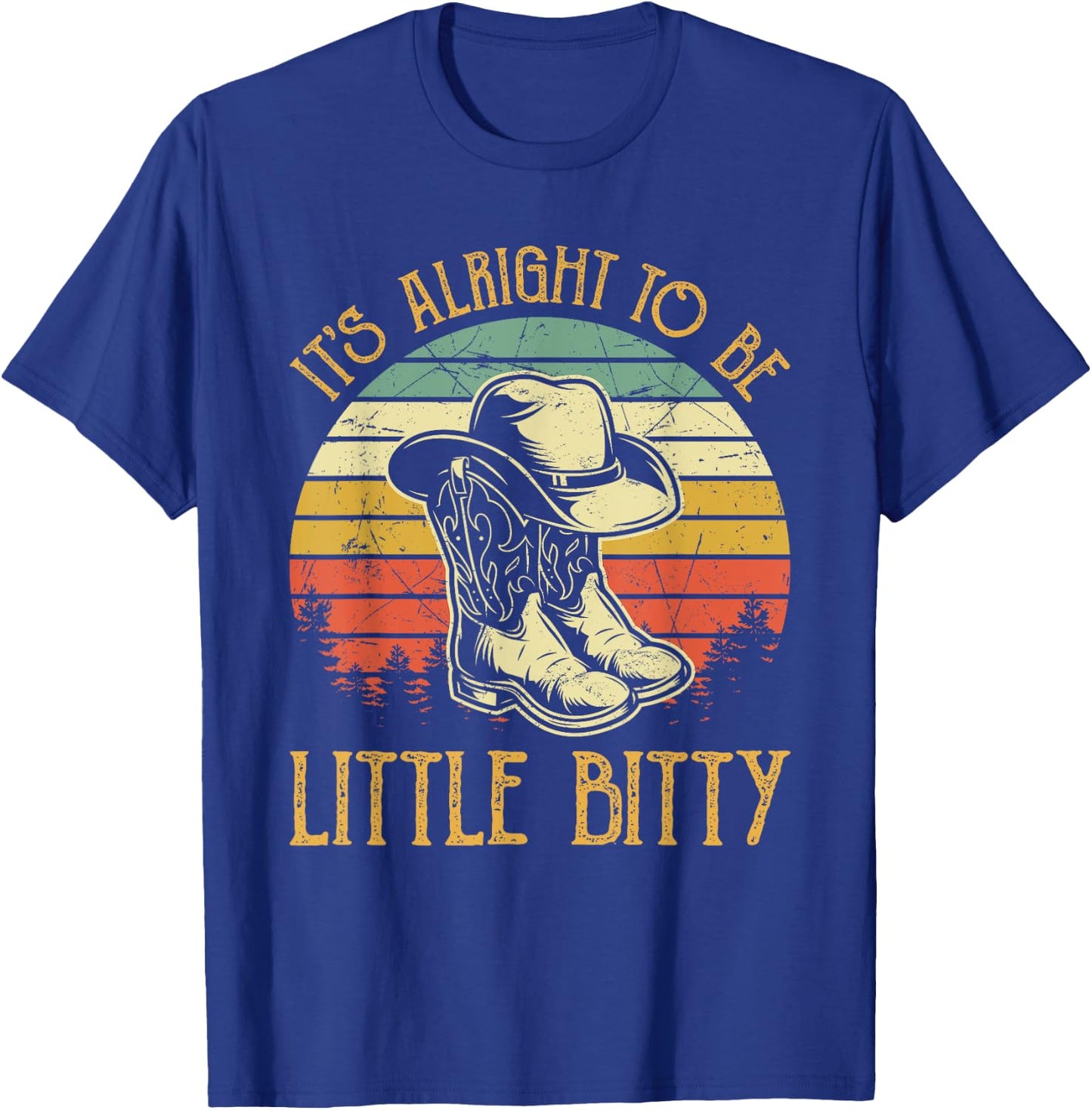 It’s Alright To Be Little Bitty Country Music Toddler T-Shirt - T-Shirt | Royal