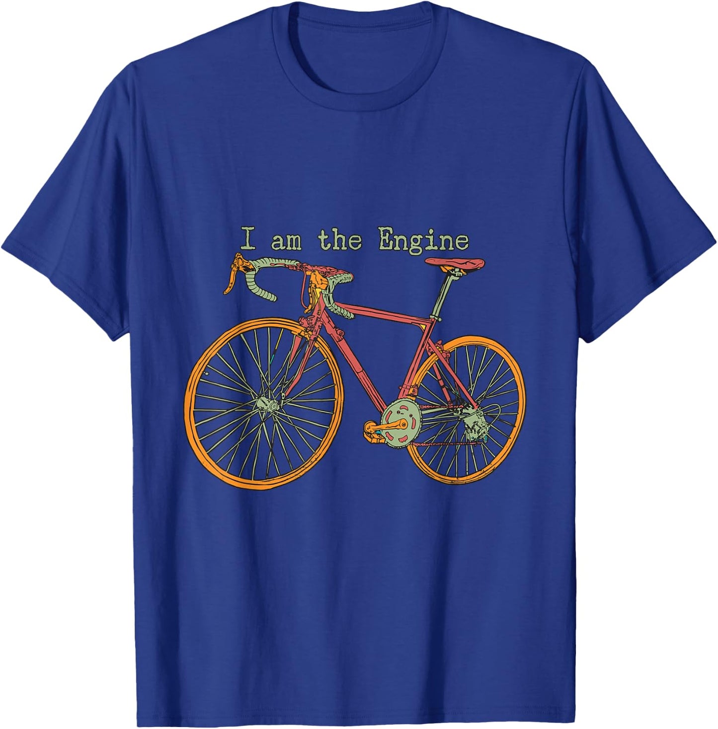 I Am The Engine Bike Mountain Biking T-Shirt - T-Shirt | Royal