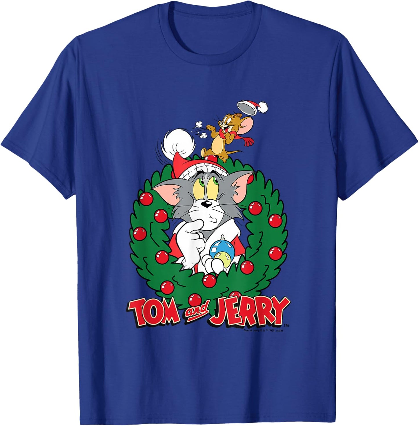 Tom & Jerry Christmas T-Shirt - T-Shirt | Royal